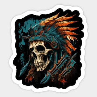 Matachin skull Sticker
